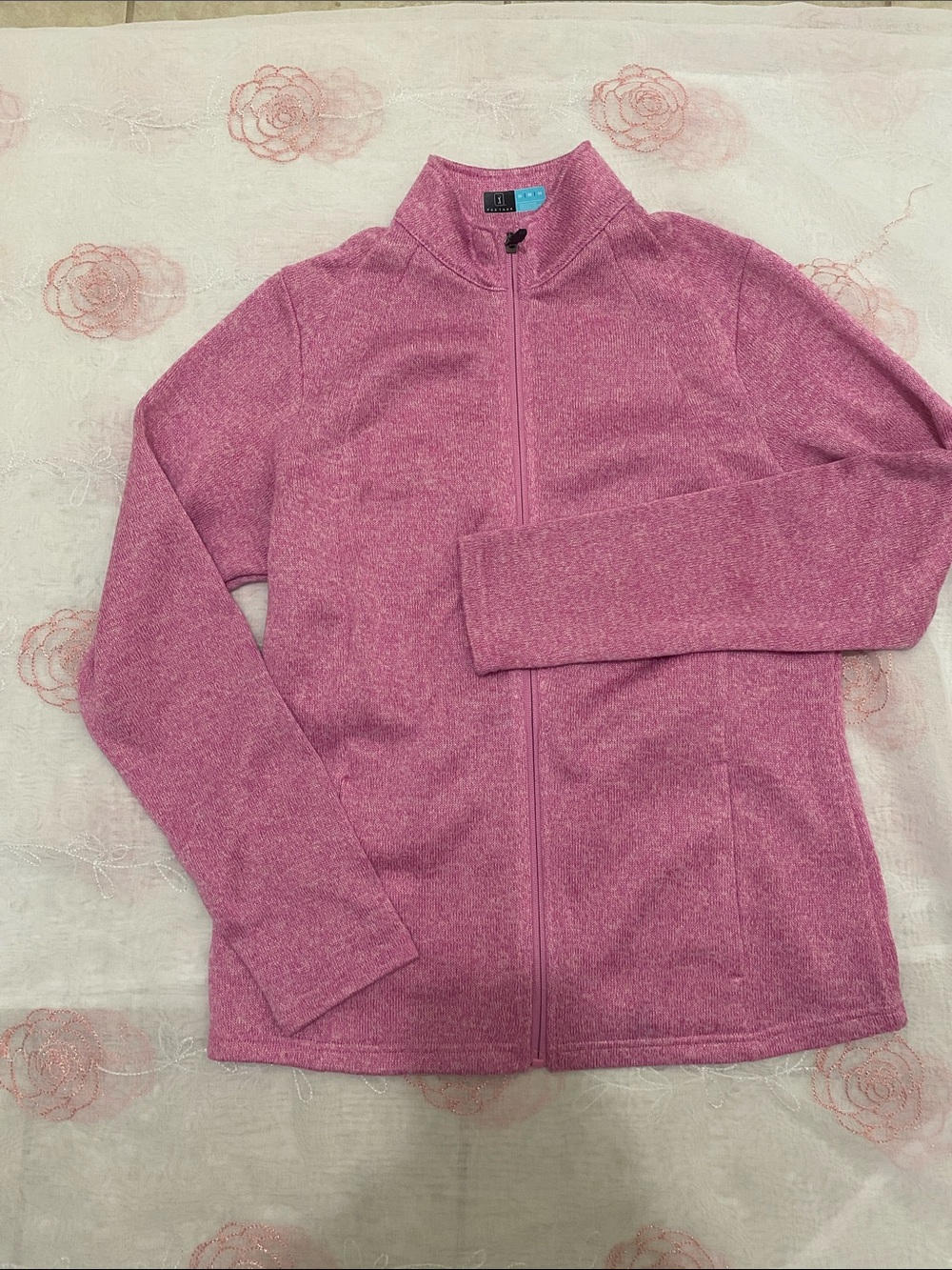 Women's Pink Zip-Up Utility Jacket